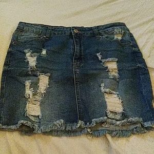 Rip Jean skirt